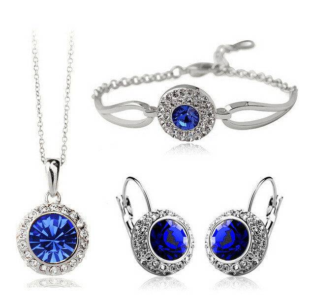 Colorful Zirconia Jewelry Set